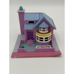 Vintage Bluebird Polly Pocket Light Up Bay Window House 1993 WORKS! No Dolls